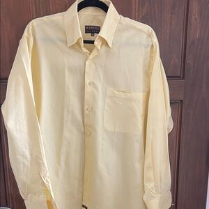 Robert Talbott Pale Yellow Dress Shirt with Chest Pocket